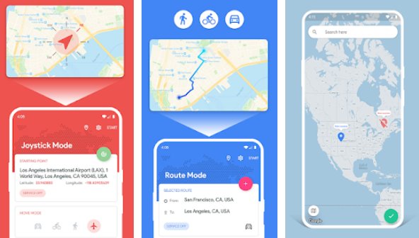 fake gps location joystick and routes MOD APK Android