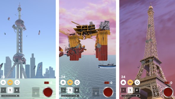 Gameplay screenshot from fake island demolish for Android
