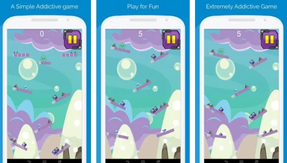 Gameplay screenshot from fall emoji pro for Android