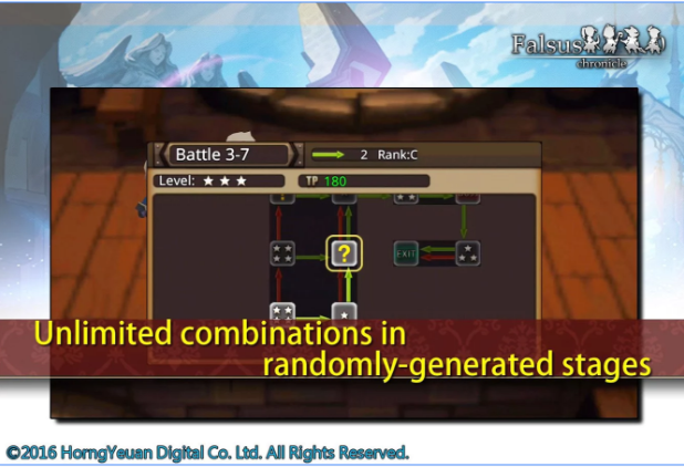 Gameplay screenshot from falsus chronicle freemium for Android