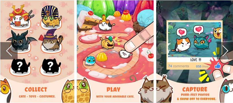 Gameplay screenshot from fancy cats for Android