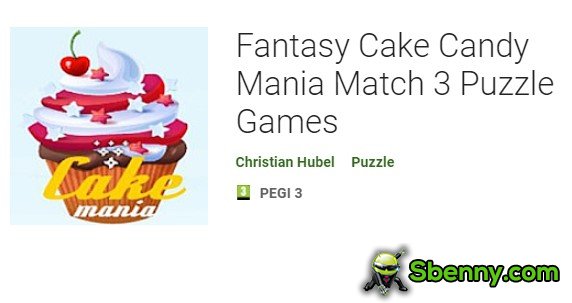 fantasy cake candy mania abbina 3 giochi di puzzle