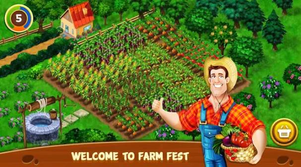 Gameplay screenshot from farm fest best farming simulator farming games for Android