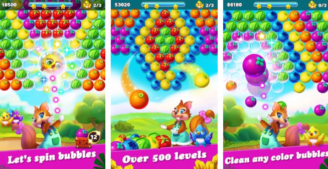 Gameplay screenshot from farm harvest pop 2019 puzzle free games for Android