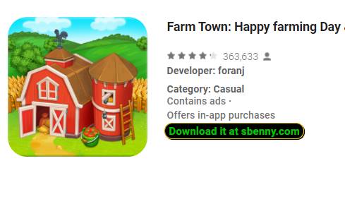 fazenda cidade feliz agricultura dia e com a cidade de jogo de fazenda