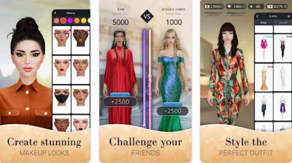 Gameplay screenshot from fashion nation style and fame for Android