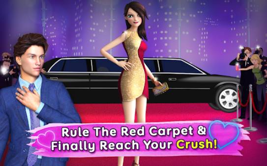 Gameplay screenshot from fashion star girl fashion show dress up game for Android