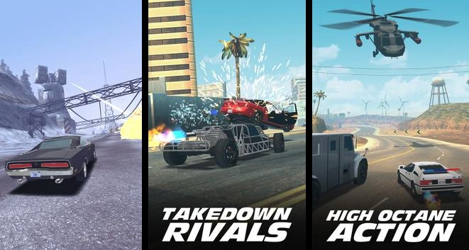 Gameplay screenshot from Fast & Furious Takedown for Android