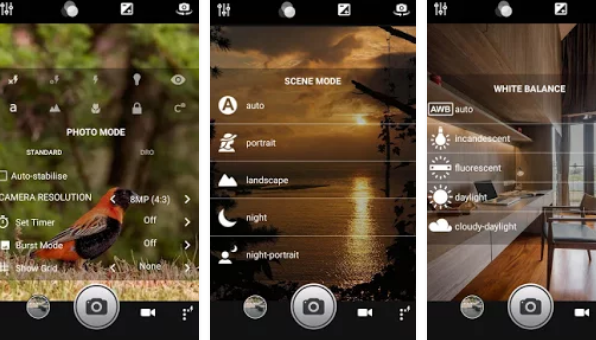 Gameplay screenshot from fast camera hd camera professional for Android