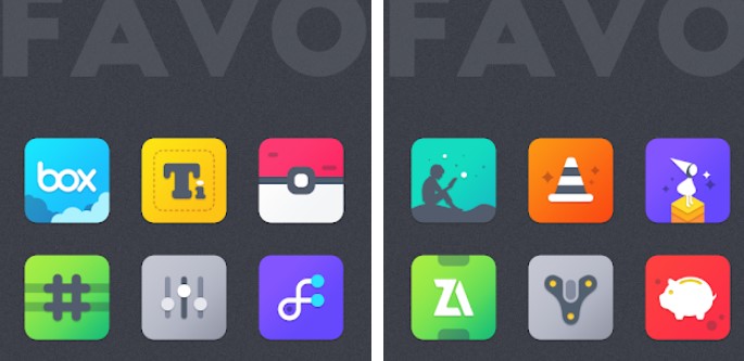Gameplay screenshot from favo icon pack for Android