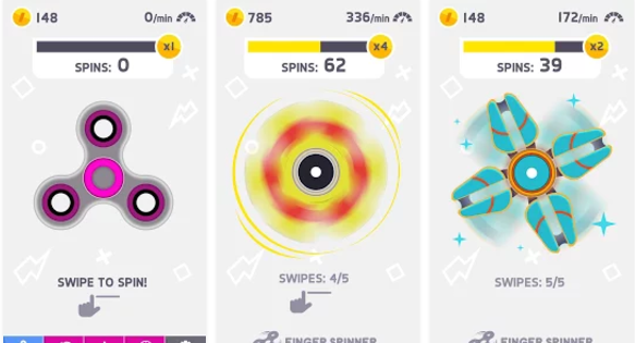 Gameplay screenshot from fidget spinner for Android
