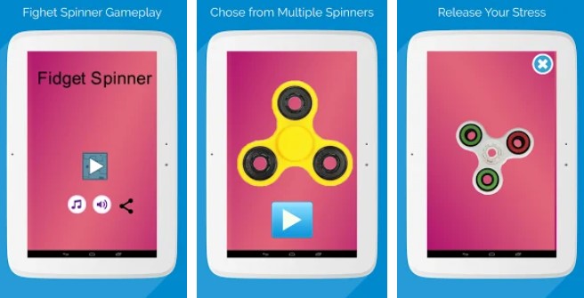 Gameplay screenshot from fidget spinner ultimate pro for Android