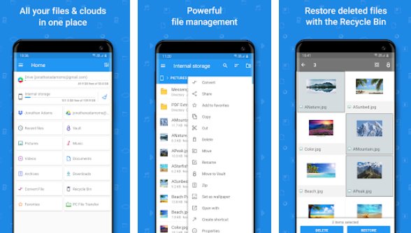 Gameplay screenshot from file commander file manager and free cloud for Android