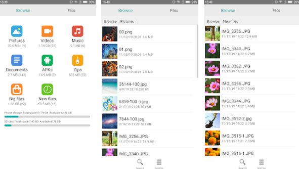Gameplay screenshot from file explorer file manager small and fully for Android