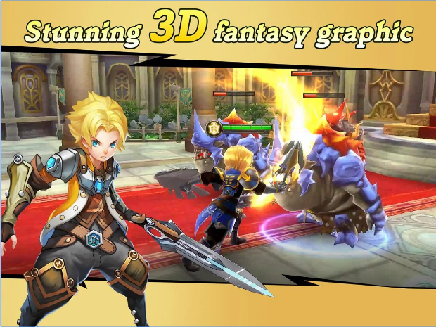 Gameplay screenshot from final clash 3d fantasy mmorpg for Android