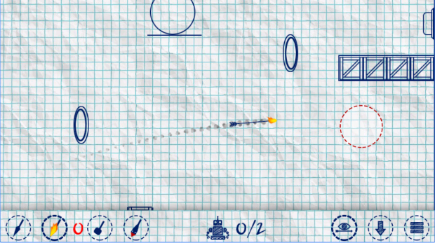 Gameplay screenshot from finger bow premium for Android