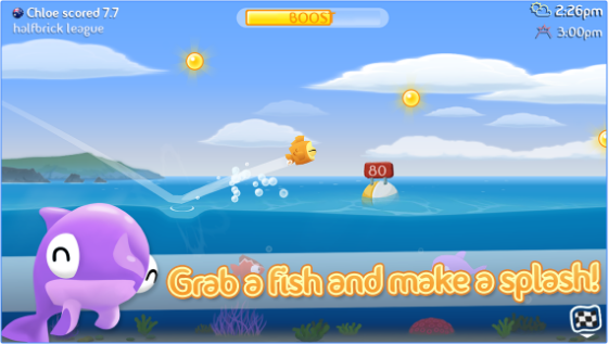 Gameplay screenshot from fish out of water for Android