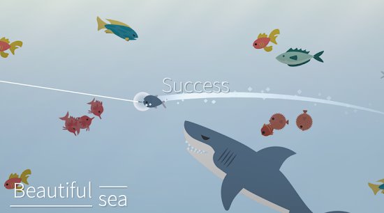 Gameplay screenshot from fishing and life for Android
