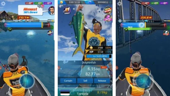 Gameplay screenshot from fishing hook bass tournament for Android