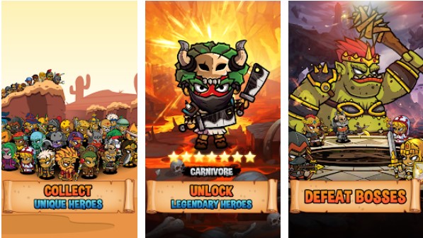 cinco héroes la guerra del rey MOD APK Android