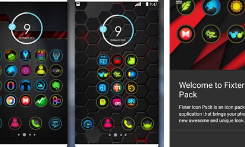Gameplay screenshot from fixter icon pack for Android