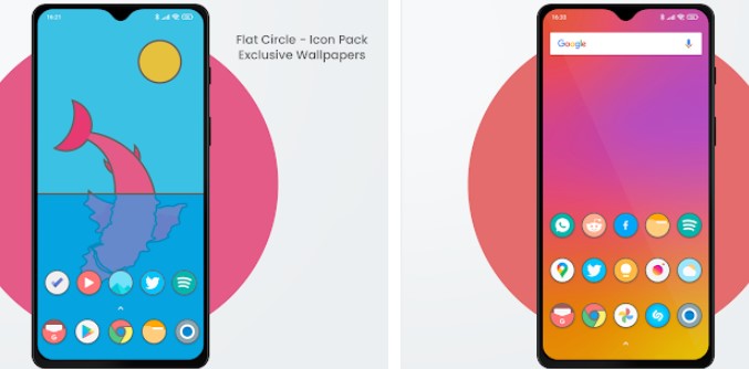 flat circle icon pack MOD APK Android