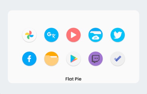 Gameplay screenshot from flat pie icon pack for Android