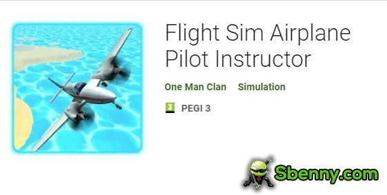 istruttore di pilota di aeroplano sim di volo