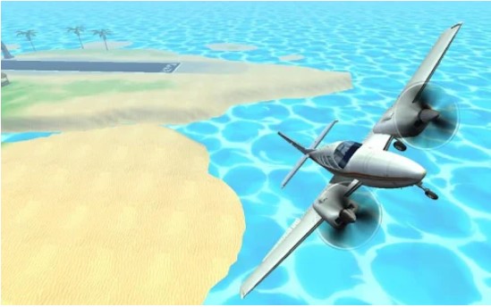 Gameplay screenshot from flight sim airplane pilot instructor for Android