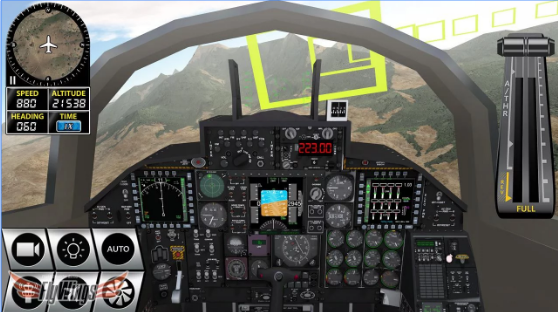 Gameplay screenshot from flight simulator x 2016 air hd for Android