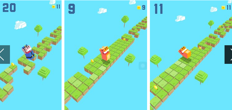 Gameplay screenshot from flip hippo for Android