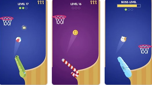 Gameplay screenshot from flipper dunk for Android