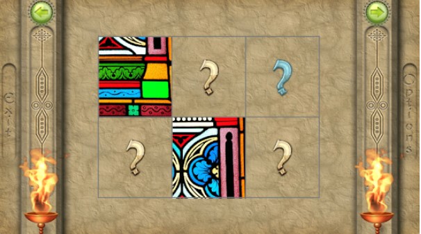Gameplay screenshot from flippix jigsaw stained glass for Android