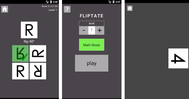 Gameplay screenshot from fliptate genius for Android