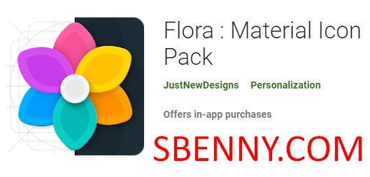 pakiet ikon materiału flory