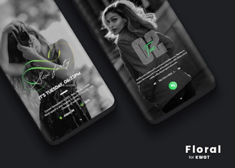 Gameplay screenshot from floral kwgt for Android