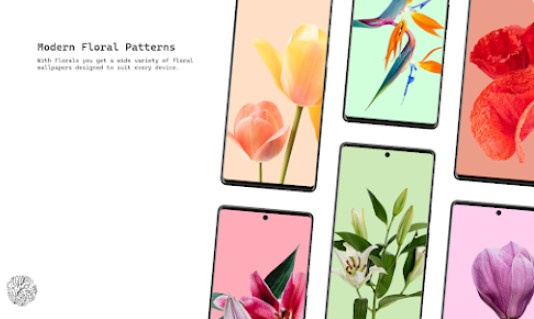 Gameplay screenshot from florals wallpapers for Android