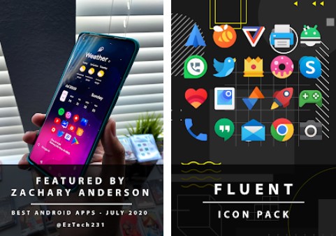 fluent icon pack MOD APK Android