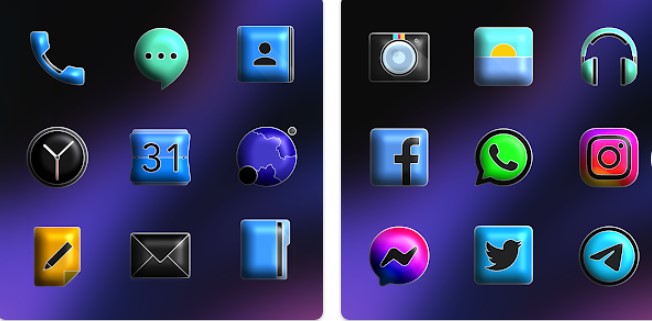 fluoxigen 3d icon pack APK Android