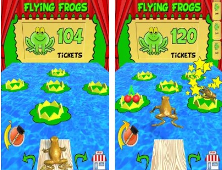 Gameplay screenshot from flying frogs pro for Android