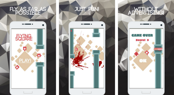 Gameplay screenshot from flying square for Android