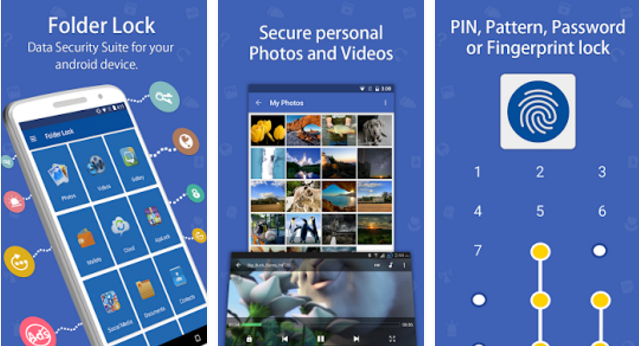 Gameplay screenshot from folder lock pro for Android