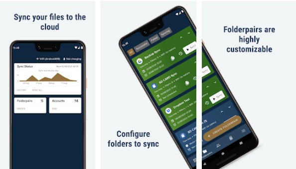 Gameplay screenshot from foldersync pro for Android