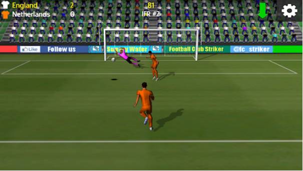 Gameplay screenshot from football club striker for Android