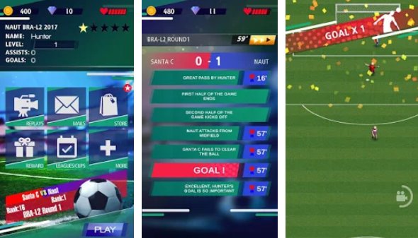 Gameplay screenshot from football legend for Android