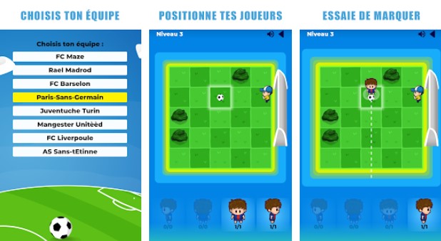 Gameplay screenshot from football maze pro for Android