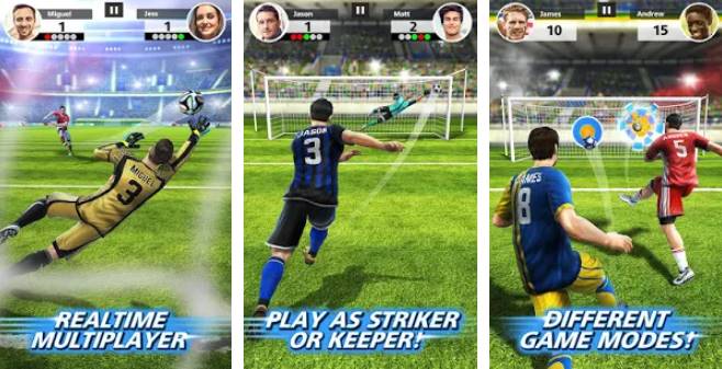 Gameplay screenshot from football strike multiplayer soccer for Android