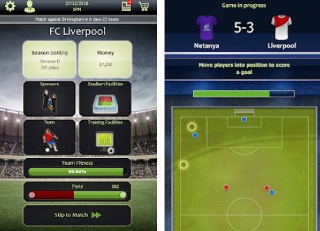 Gameplay screenshot from football tycoon for Android