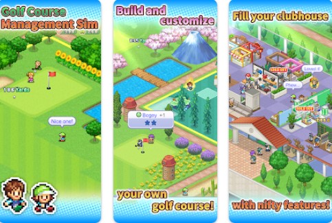 Gameplay screenshot from forest golf planner for Android