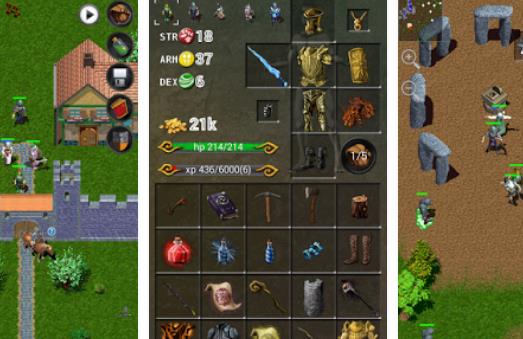 Gameplay screenshot from forgotten tales rpg for Android